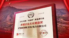 萨纳斯智维荣获 2025 “光能杯” 新能源行业卓越企业文化塑造奖